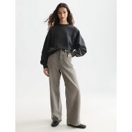 Picture of SCOTCH&SODA WOMEN'S WASHED SWEATSHIRT WITH EMBROIDERY - METEORITE 7