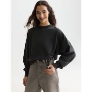 Picture of SCOTCH&SODA WOMEN'S WASHED SWEATSHIRT WITH EMBROIDERY - METEORITE 4