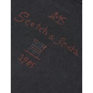 Picture of SCOTCH&SODA WOMEN'S WASHED SWEATSHIRT WITH EMBROIDERY - METEORITE 3