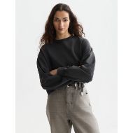 Picture of SCOTCH&SODA WOMEN'S WASHED SWEATSHIRT WITH EMBROIDERY - METEORITE 6