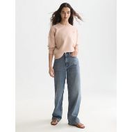 Picture of SCOTCH&SODA WOMEN'S EMBROIDERED LOGO RELAXED FIT SWEATSHIRT - ROSE DUST 7
