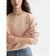 Picture of SCOTCH&SODA WOMEN'S EMBROIDERED LOGO RELAXED FIT SWEATSHIRT - ROSE DUST 6