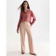 Picture of SCOTCH&SODA WOMEN'S EDIE - HIGH-RISE WIDE-LEG GABARDINE PANTS - ROSE DUST 7
