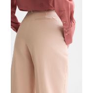 Picture of SCOTCH&SODA WOMEN'S EDIE - HIGH-RISE WIDE-LEG GABARDINE PANTS - ROSE DUST 6