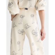 Picture of SCOTCH&SODA WOMEN'S EMBROIDERED WIDELEG SWEATPANTS - EGGNOG 6