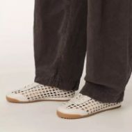 Снимка на ALLSAINTS ДАМСКИ СПОРТНИ ОБУВКИ KENNY WOVEN RUNNER TRAINERS PARCHMENT WHITE 7
