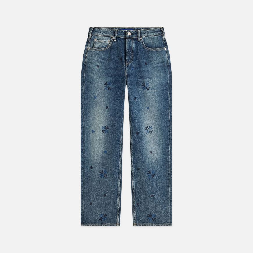 Picture of SCOTCH&SODA WOMEN'S THE SKY HIGH RISE STRAIGHT - VERDANT FADE