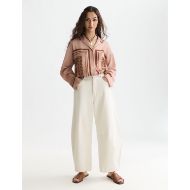 Picture of SCOTCH&SODA WOMEN'S EVE BARREL LEG - PORCELAIN WHITE 7