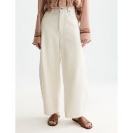 Picture of SCOTCH&SODA WOMEN'S EVE BARREL LEG - PORCELAIN WHITE 4