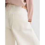 Picture of SCOTCH&SODA WOMEN'S EVE BARREL LEG - PORCELAIN WHITE 6