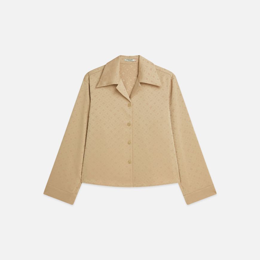Picture of SCOTCH&SODA WOMEN'S JACQUARD LONG-SLEEVED SHIRT - DOESKIN