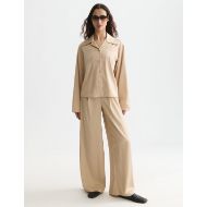 Picture of SCOTCH&SODA WOMEN'S ELENI - HIGH-RISE WIDE-LEG JACQUARD PANTS - DOESKIN 7