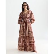 Снимка на SCOTCH&SODA РОКЛЯ PRINTED V-NECK MAXI - TILES FOULARD ROSEDUST 4