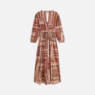 Снимка на SCOTCH&SODA РОКЛЯ PRINTED V-NECK MAXI - TILES FOULARD ROSEDUST 2