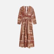 Снимка на SCOTCH&SODA РОКЛЯ PRINTED V-NECK MAXI - TILES FOULARD ROSEDUST 1