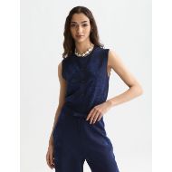 Снимка на SCOTCH&SODA ДАМСКИ ПУЛОВЕР JACQUARD KNITTED RELAXED FIT SPENCER - PEACOAT 4