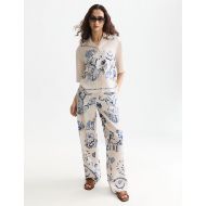 Снимка на SCOTCH&SODA ДАМСКИ ПАНТАЛОН GIA - MID RISE WIDE LEG PRINTED PULL-ON - DELFT TILES BLUE 7
