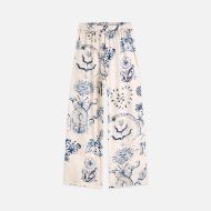 Снимка на SCOTCH&SODA ДАМСКИ ПАНТАЛОН GIA - MID RISE WIDE LEG PRINTED PULL-ON - DELFT TILES BLUE 1