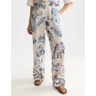 Снимка на SCOTCH&SODA ДАМСКИ ПАНТАЛОН GIA - MID RISE WIDE LEG PRINTED PULL-ON - DELFT TILES BLUE 4