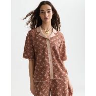 Снимка на SCOTCH&SODA ДАМСКИ ПУЛОВЕР JACQUARD KNITTED SHORT-SLEEVE SHIRT - ROSE DUST 4