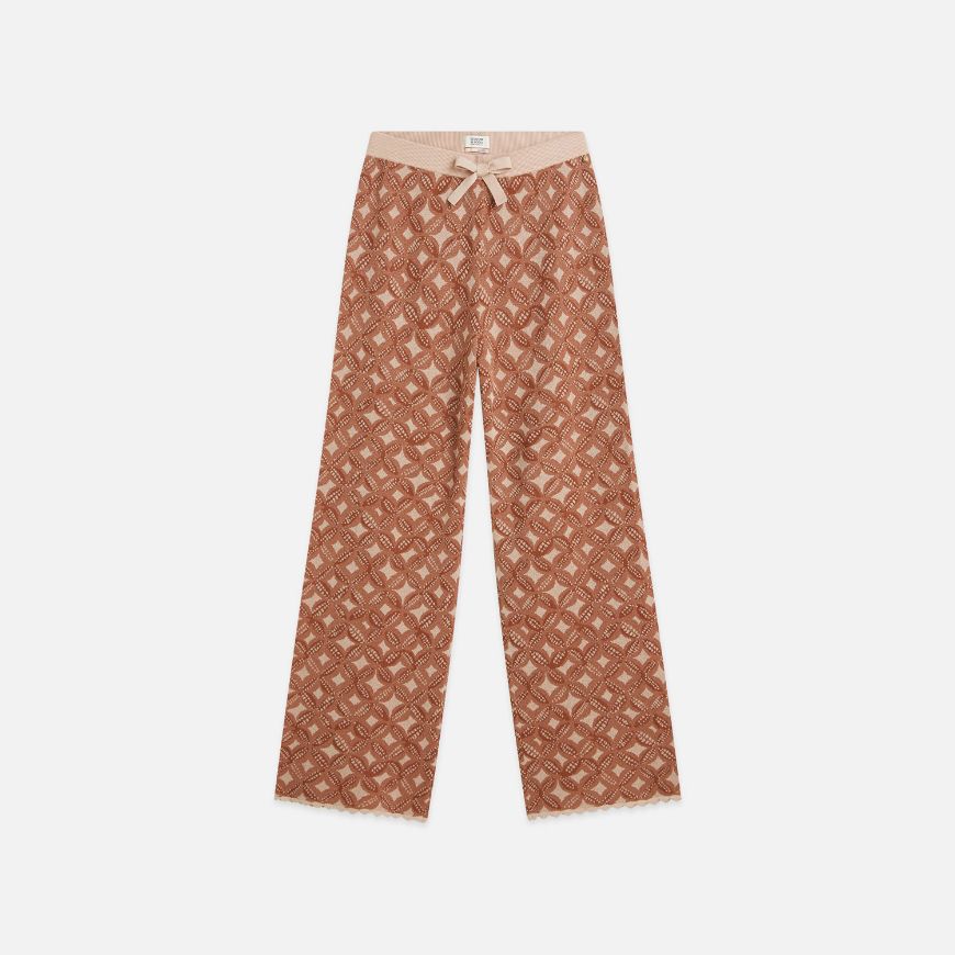 Снимка на SCOTCH&SODA ДАМСКИ ПАНТАЛОН JACQUARD KNITTED RELAXED FIT TROUSERS - ROSE DUST