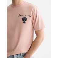 Picture of SCOTCH&SODA MEN'S FRONT AND BACK ARTWORK RELAXED FIT T-SHIRT - MISTY ROSE 6
