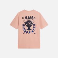 Picture of SCOTCH&SODA MEN'S FRONT AND BACK ARTWORK RELAXED FIT T-SHIRT - MISTY ROSE 2