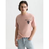 Picture of SCOTCH&SODA MEN'S FRONT AND BACK ARTWORK RELAXED FIT T-SHIRT - MISTY ROSE 4