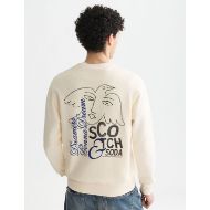 Picture of SCOTCH&SODA MEN'S FRONT AND BACK ARTWORK REGULAR FIT SWEATSHIRT - EGGNOG 5
