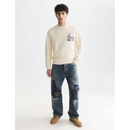 Picture of SCOTCH&SODA MEN'S FRONT AND BACK ARTWORK REGULAR FIT SWEATSHIRT - EGGNOG 7