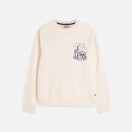 Picture of SCOTCH&SODA MEN'S FRONT AND BACK ARTWORK REGULAR FIT SWEATSHIRT - EGGNOG 1