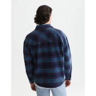 Picture of SCOTCH&SODA MEN'S CHECKED DENIM LOOSE FIT WASHED OVERSHIRT - FIESTA 5