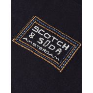 Picture of SCOTCH&SODA MEN'S EMBROIDERED FRONT ARTWORK RELAXED FIT T-SHIRT - METEORITE 3