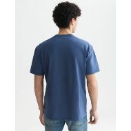 Picture of SCOTCH&SODA MEN'S EMBROIDERED FRONT ARTWORK RELAXED FIT T-SHIRT - ENSIGN BLUE 5