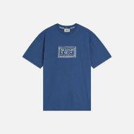 Picture of SCOTCH&SODA MEN'S EMBROIDERED FRONT ARTWORK RELAXED FIT T-SHIRT - ENSIGN BLUE 1