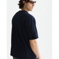Picture of SCOTCH&SODA MEN'S DELFTS BLAUW EMBROIDERED ARTWORK LOOSE FIT T-SHIRT - SKY CAPTAIN 6