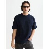 Picture of SCOTCH&SODA MEN'S DELFTS BLAUW EMBROIDERED ARTWORK LOOSE FIT T-SHIRT - SKY CAPTAIN 4