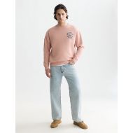 Picture of SCOTCH&SODA MEN'S FRONT AND BACK ARTWORK RELAXED FIT SWEATSHIRT - MISTY ROSE 7