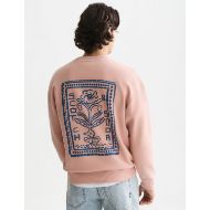 Picture of SCOTCH&SODA MEN'S FRONT AND BACK ARTWORK RELAXED FIT SWEATSHIRT - MISTY ROSE 5