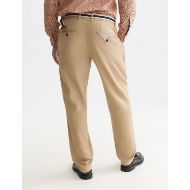 Picture of SCOTCH&SODA MEN'S WARREN COTTON BLEND TWILL BELTED CHINO - TRAVERTINE 5