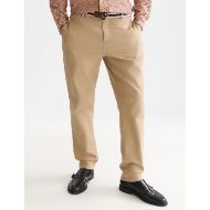 Picture of SCOTCH&SODA MEN'S WARREN COTTON BLEND TWILL BELTED CHINO - TRAVERTINE 4