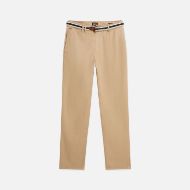 Picture of SCOTCH&SODA MEN'S WARREN COTTON BLEND TWILL BELTED CHINO - TRAVERTINE 1
