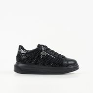 Снимка на KARL LAGERFELD ДАМСКИ СПОРТНИ ОБУВКИ KAPRI GEMSTONE NET CHARM SNEAKERS BLACK W/SILVER 1