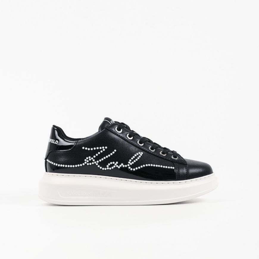 Снимка на KARL LAGERFELD ДАМСКИ СПОРТНИ ОБУВКИ KAPRI PEARL SIGNIA LINE SNEAKERS BLACK