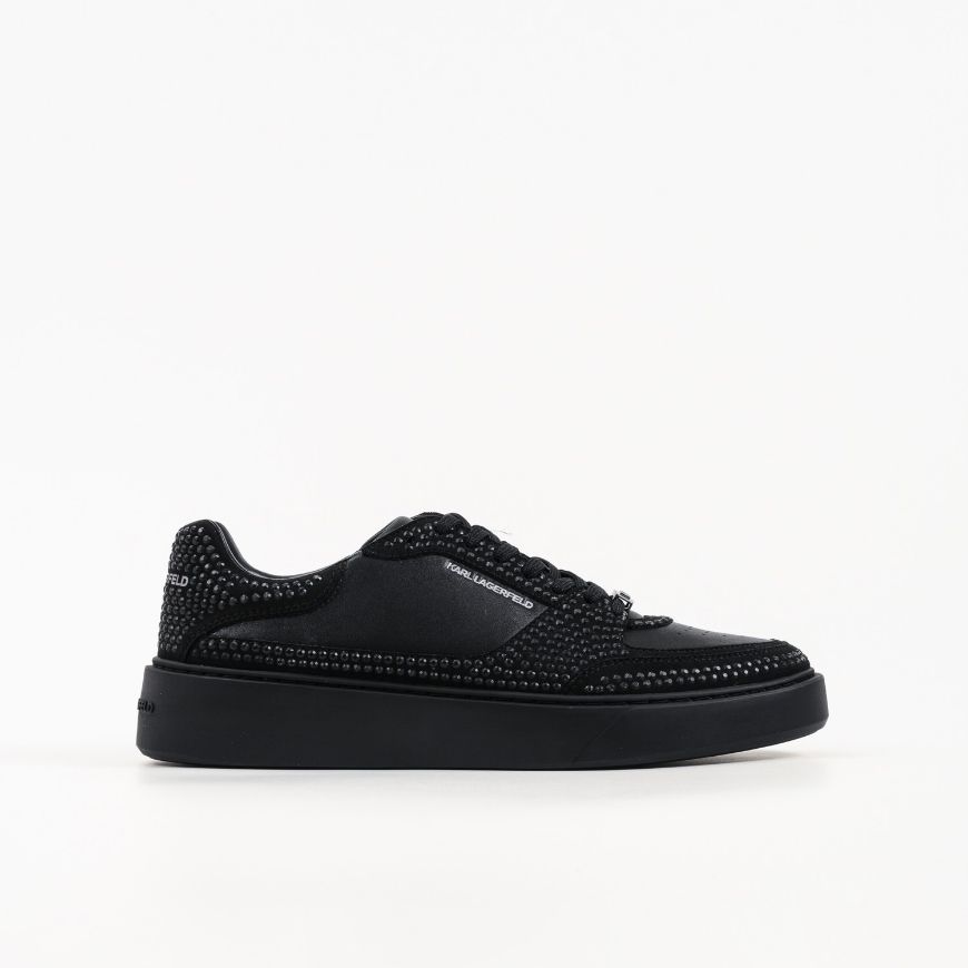 Снимка на KARL LAGERFELD МЪЖКИ СПОРТНИ ОБУВКИ FLINT II RHINESTONE KRUST SNEAKERS BLACK