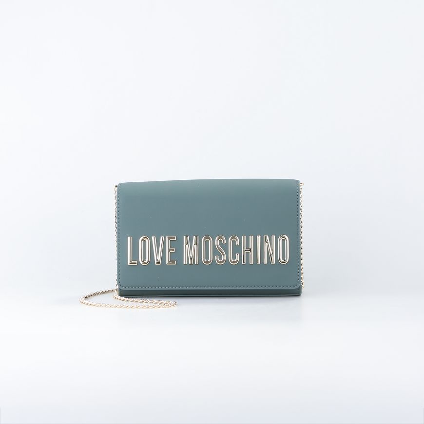 Picture of LOVE MOSCHINO WOMEN'S SMART DAILY LOGO BAG GREEN