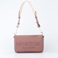 Picture of LOVE MOSCHINO WOMEN'S SHOULDER BAG SIGNATURE LOVE BROWN 1