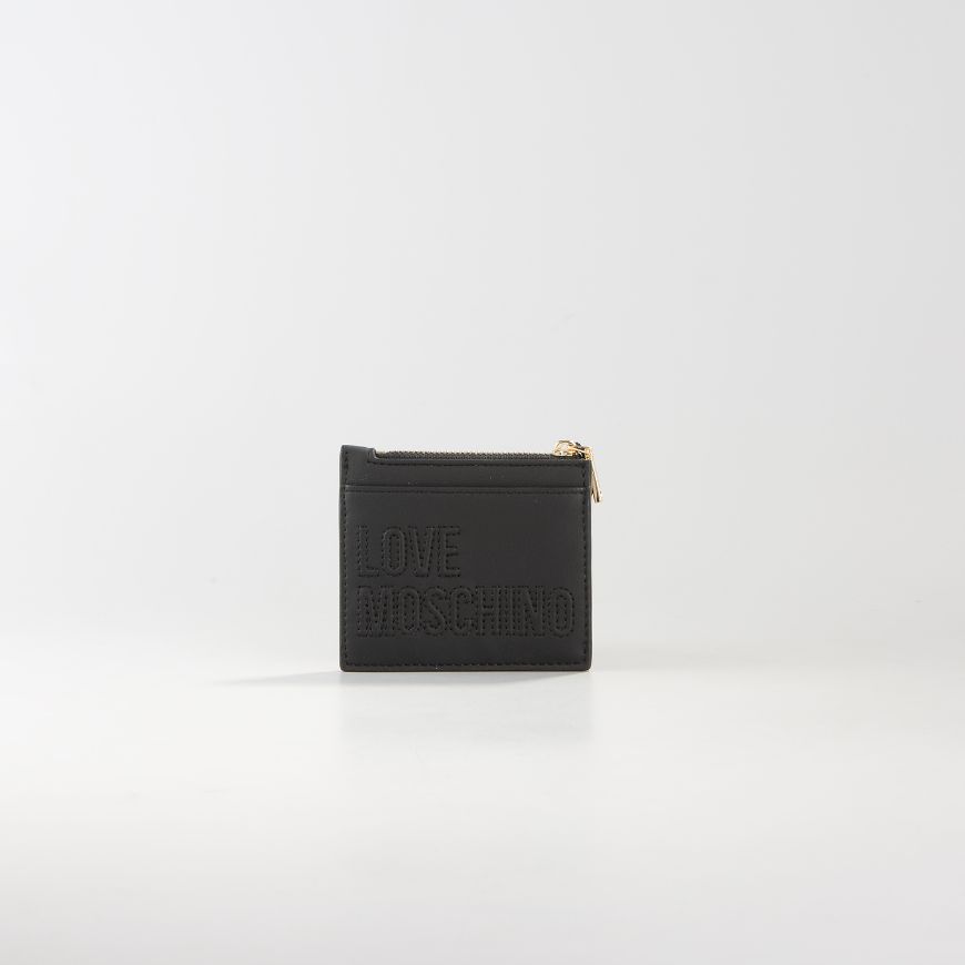 Picture of LOVE MOSCHINO WOMEN'S CARDHOLDER SIGNATURE LOVE BLACK