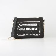 Picture of LOVE MOSCHINO WOMEN'S CLUTCH SIGNATURE LOVE PRINT BLACK 1