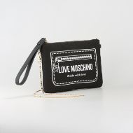 Picture of LOVE MOSCHINO WOMEN'S CLUTCH SIGNATURE LOVE PRINT BLACK 2